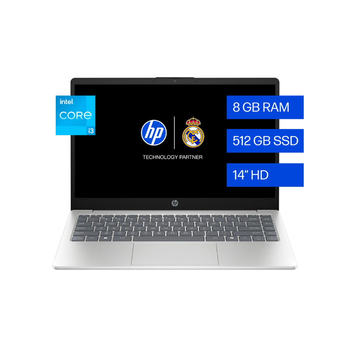 Laptop HP 14-EP0132LA 14” Intel I3-N305 8GB 512GB SSD Windows 11 Español Silver