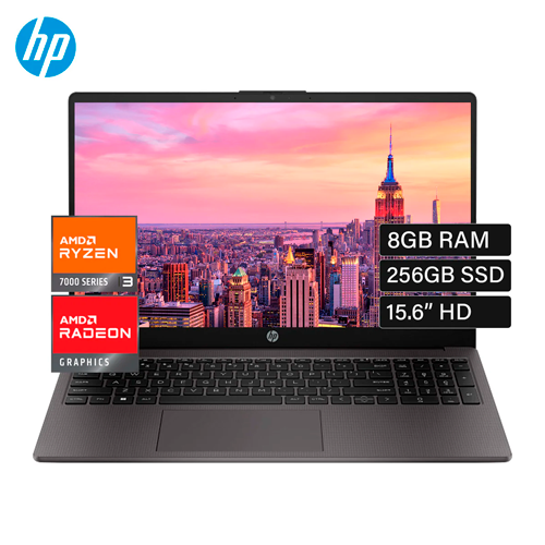 Laptop HP 255 G10, RYZEN 3, RAM 8GB, 256 SSD, FREE DOS